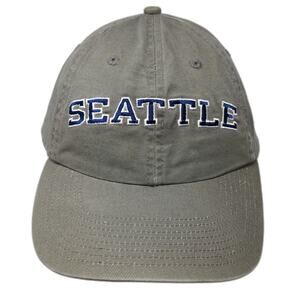 Fahrenheit Seattle Baseball Cap Green One Size Blue White Slideback Cotton Hat